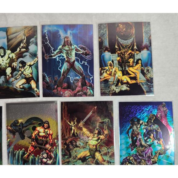 Conan II TCG All Chromium Lot Of 14 With 1 Promo Card 1993-1994 NM - Picture 7 of 11